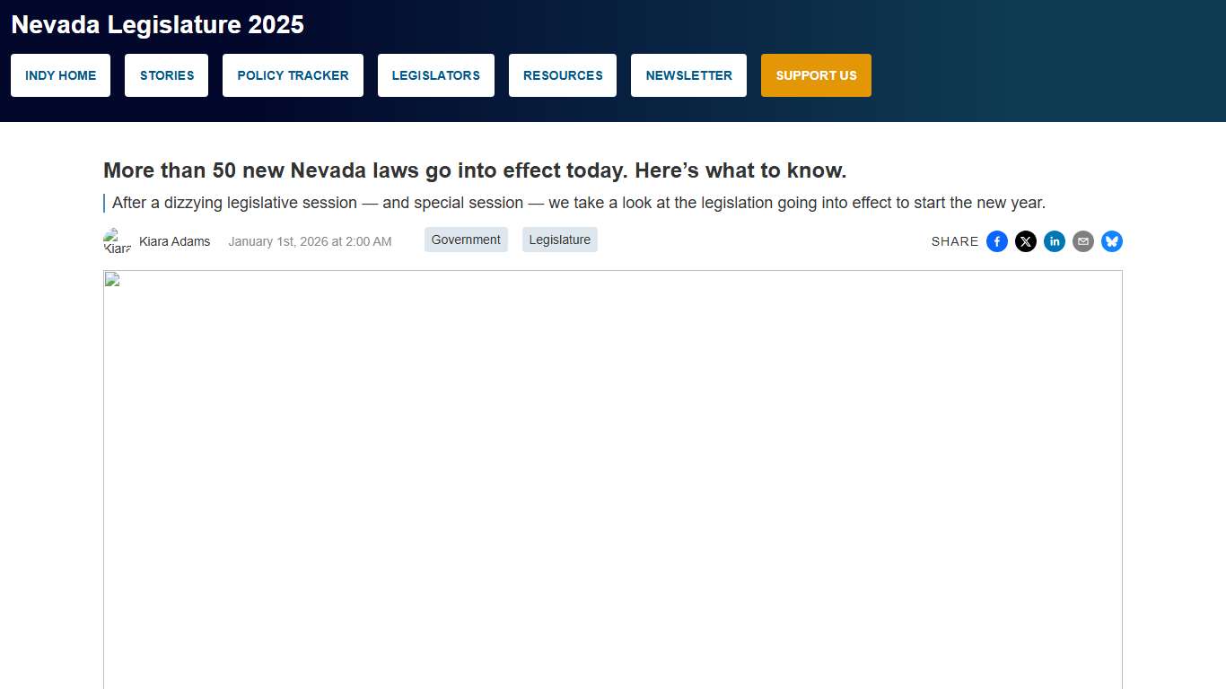 More than 50 new Nevada laws go into effect today. Here’s what to know. - The Nevada Independent